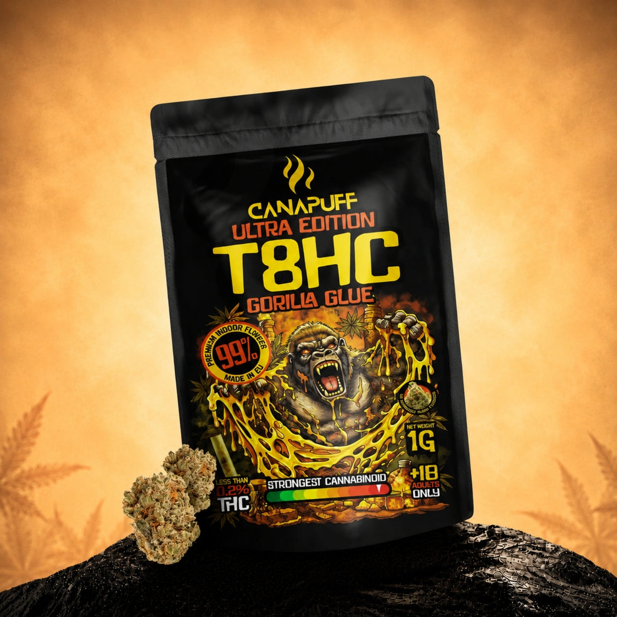 Canapuff Ultra Edition T8HC Gorilla Glue kvety 1g vrecko