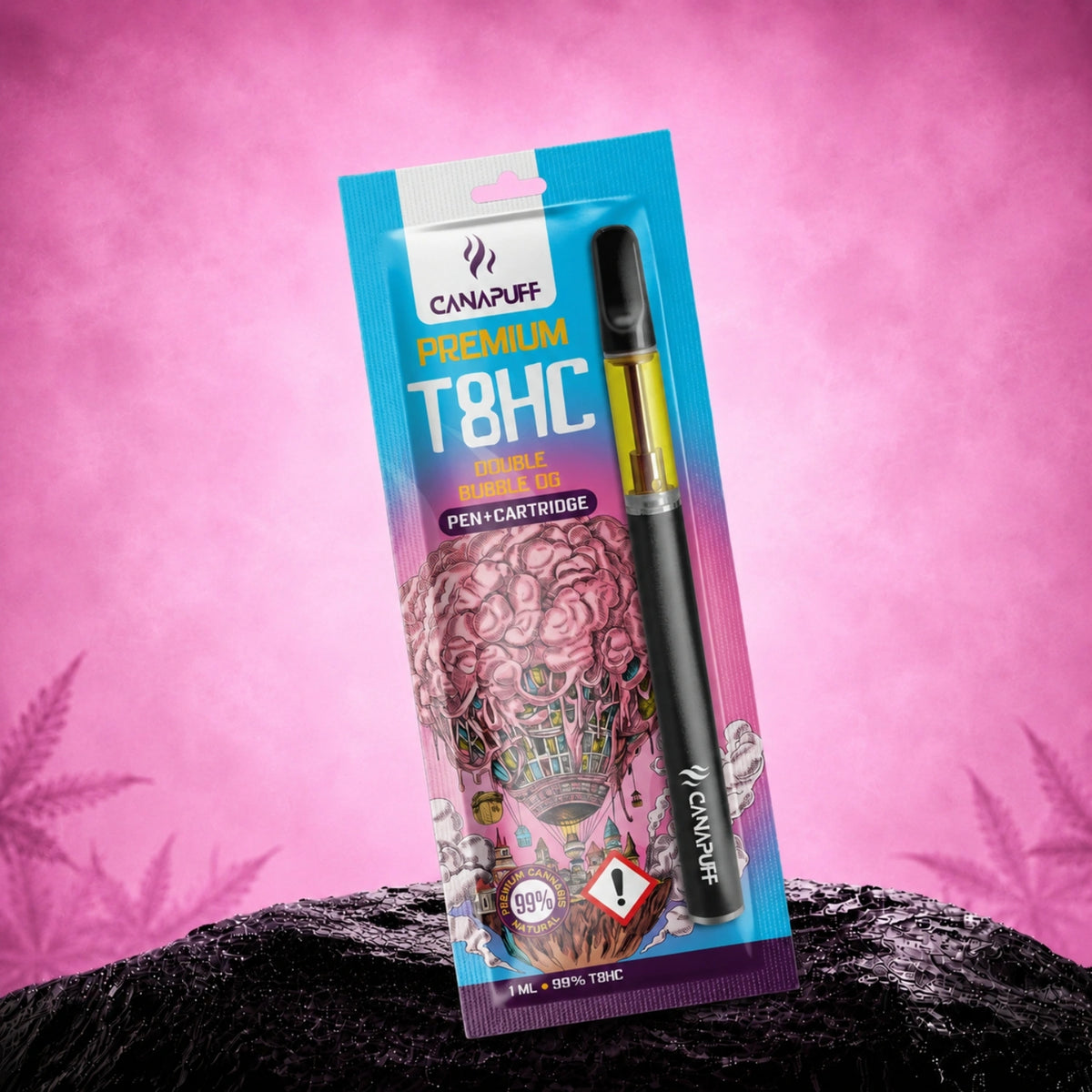 Canapuff T8HC pen a kazeta, Double Bubble OG, 99%, 1 ml