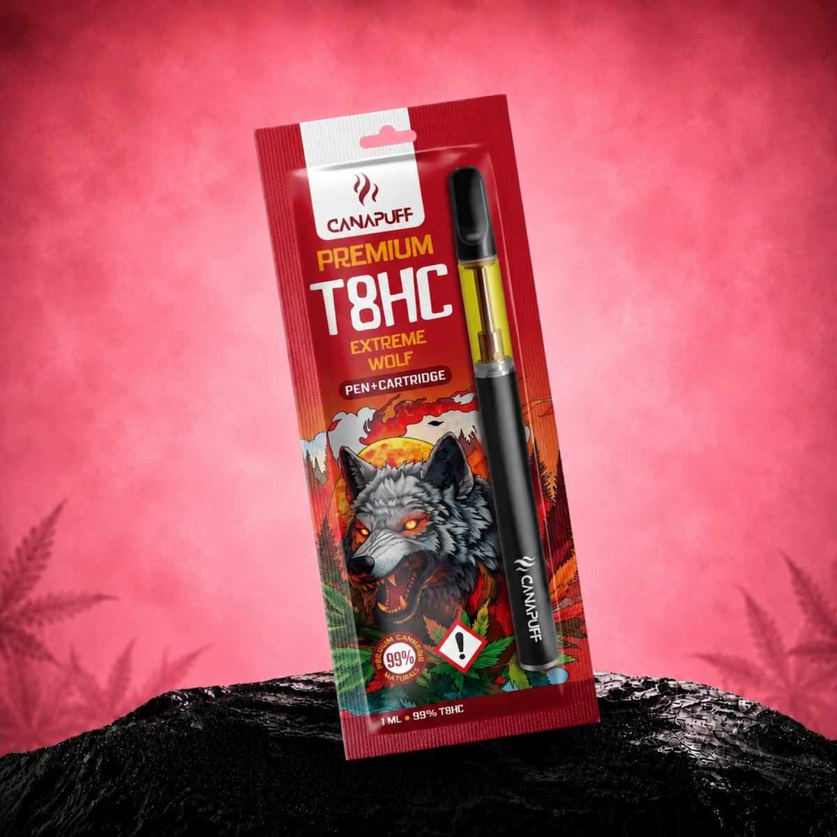 Canapuff T8HC Extreme Wolf pero a kazeta, 1 ml, 99%