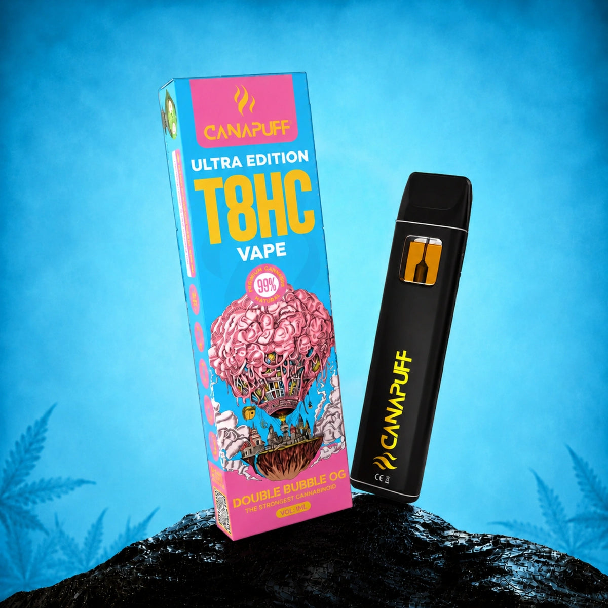 Canapuff T8HC Vape Double Bubble Ultra Edition 99% 1ml jednorazový pen