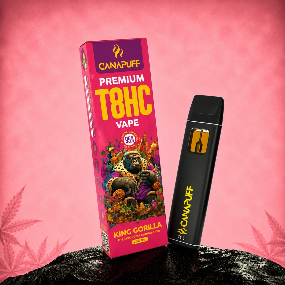 Canapuff T8HC Vape King Gorilla 95% 1ml jednorazové pero