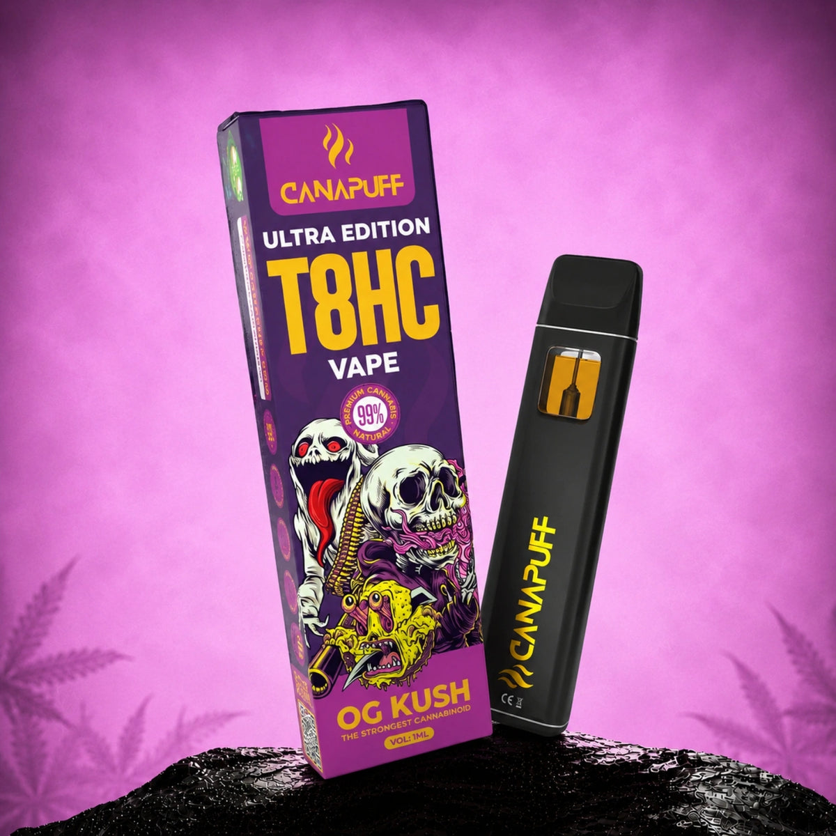Canapuff T8HC Vape OG Kush Ultra Edition 99% 1ml jednorazové pero