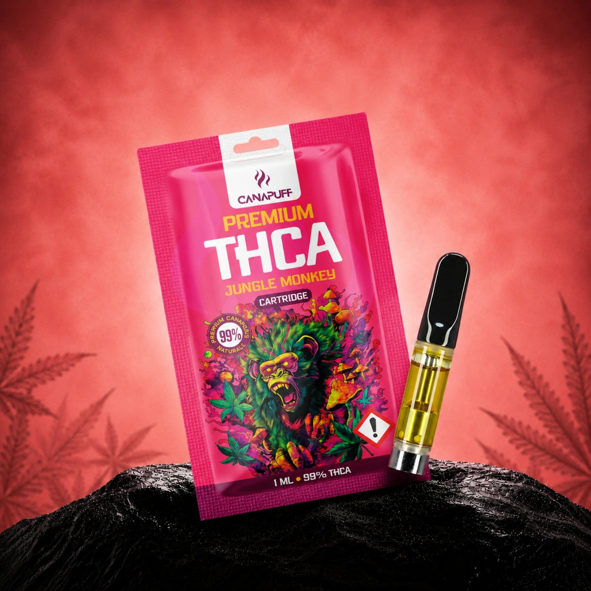 Canapuff THCA Jungle Monkey kazeta 99%, 1 ml