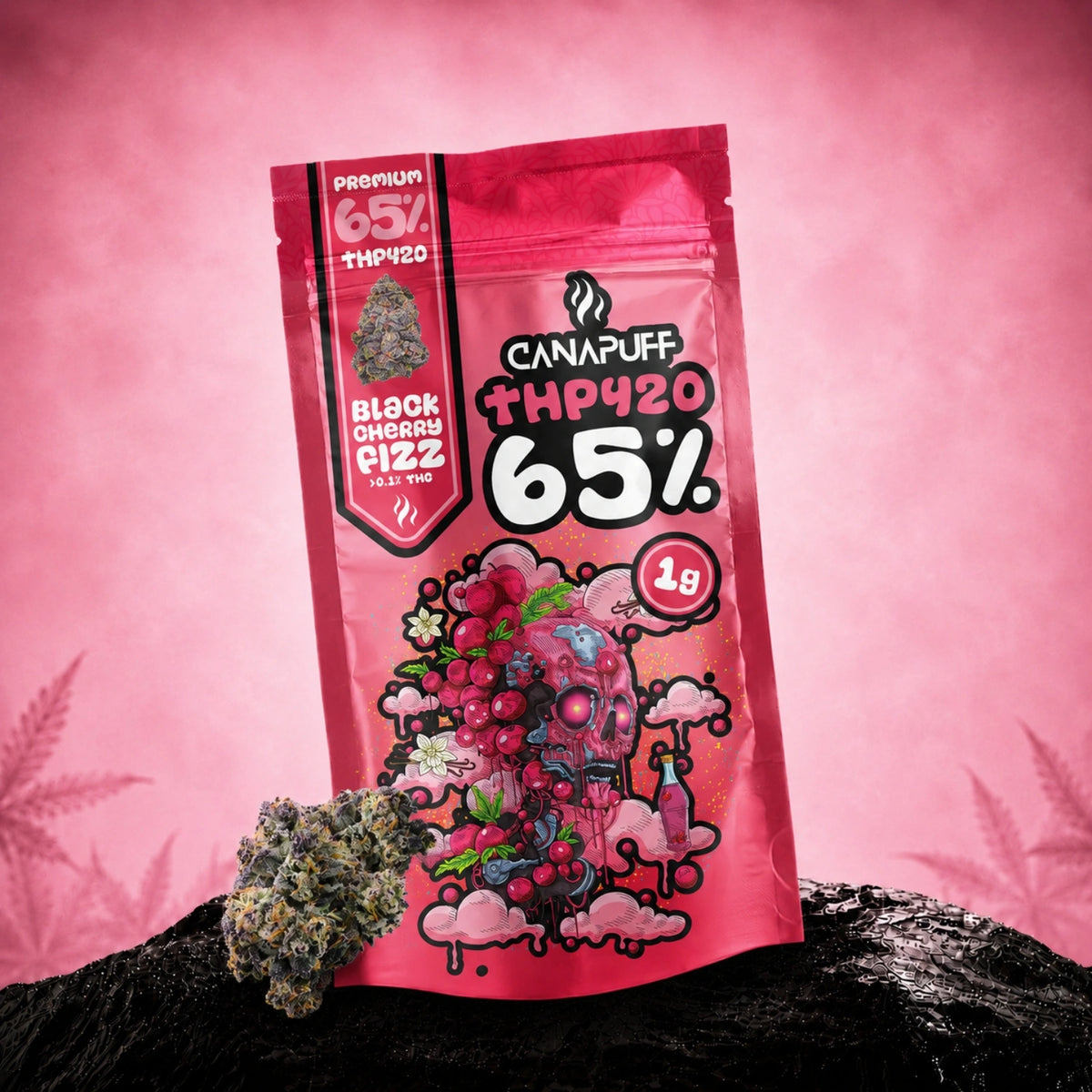 Canapuff THP420 kvety Black Cherry Fizz 65%