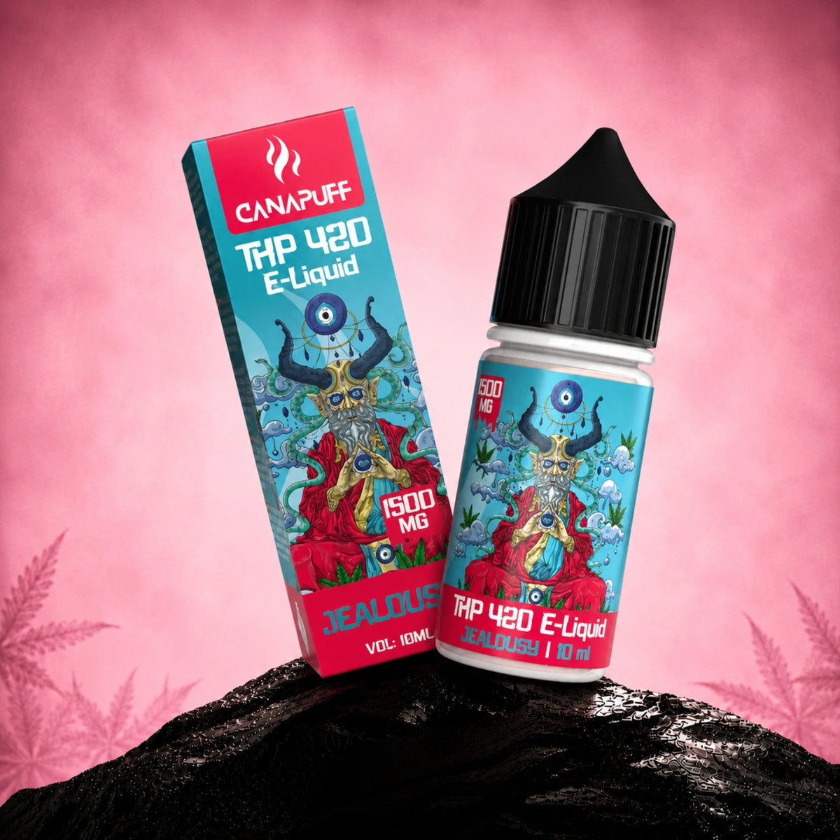 Canapuff THP 420 E-Liquid Jealousy 1500 mg, 10ml fľaštička do vapu
