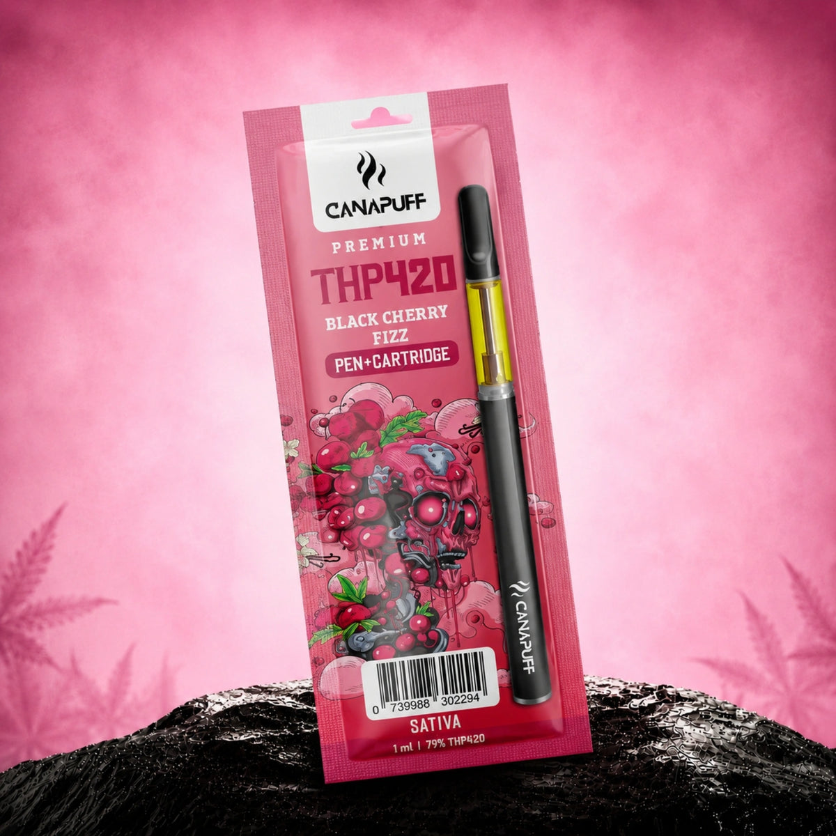 Canapuff THP420 Black Cherry Fizz pen a kazeta, 79%, 1 ml