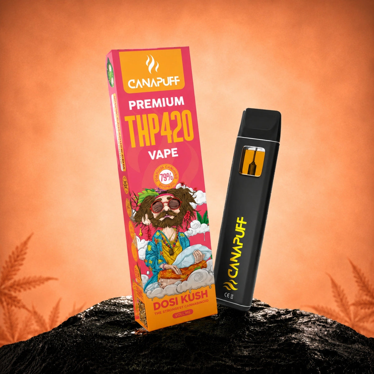 Canapuff THP420 Dosi Kush Vape 79% 1ml jednorazové pero