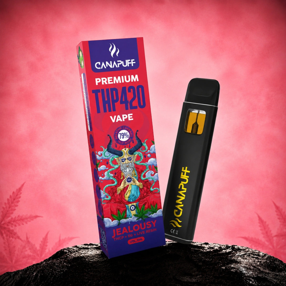 Canapuff THP420 Vape Jealousy 79% 1 ml jednorazové pero