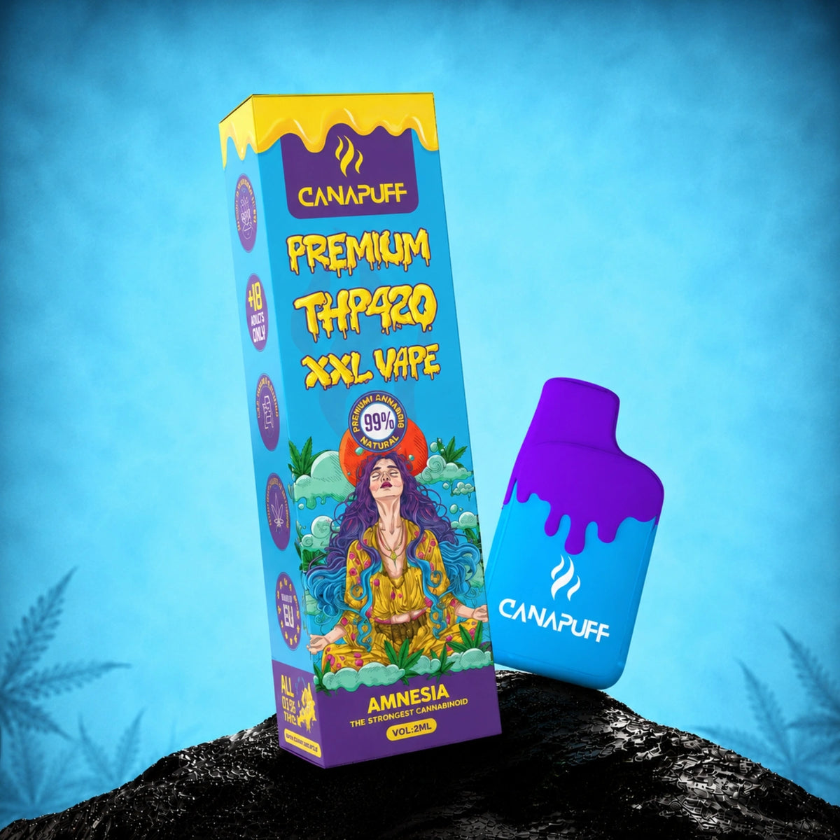 Canapuff THP420 XXL Vape Amnesia 99% 2ml jednorazové pero