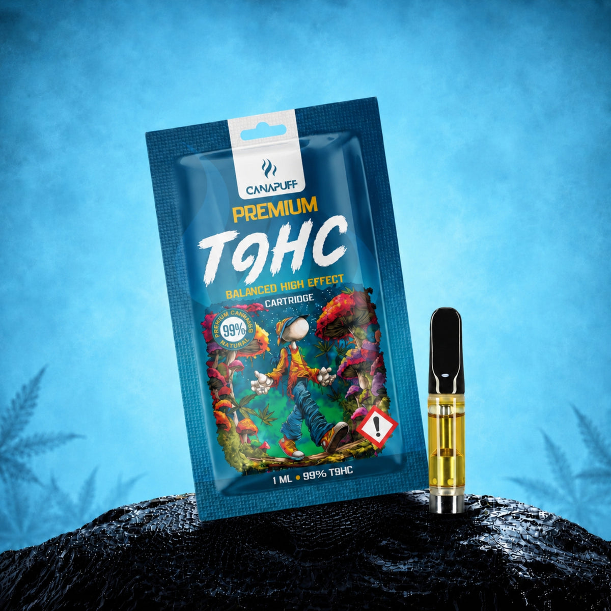 Canapuff TⳊHC Kazeta Balanced 99%, 1ml vape kazeta