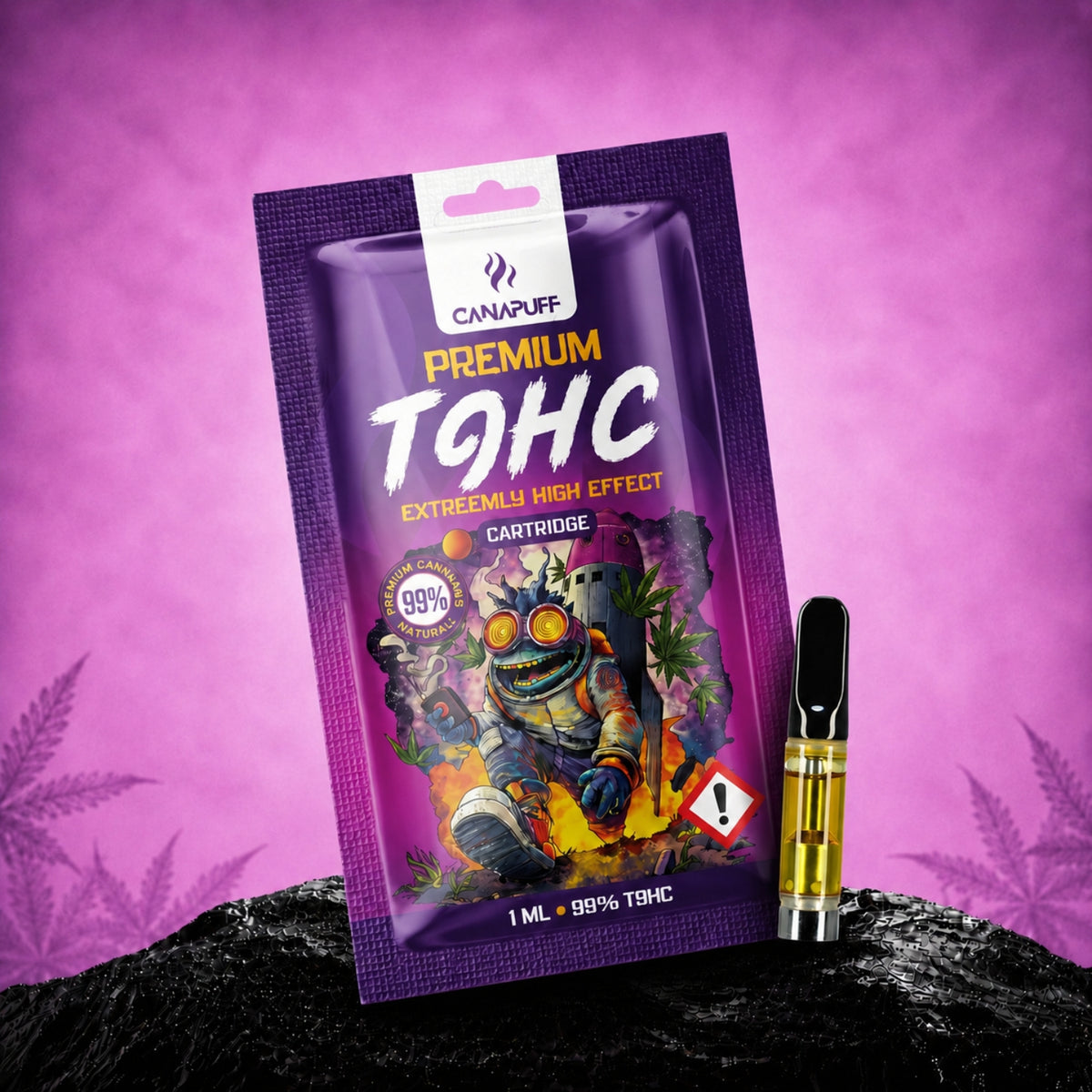 Canapuff TⳊHC Kazeta, 1 ml, sila 99%
