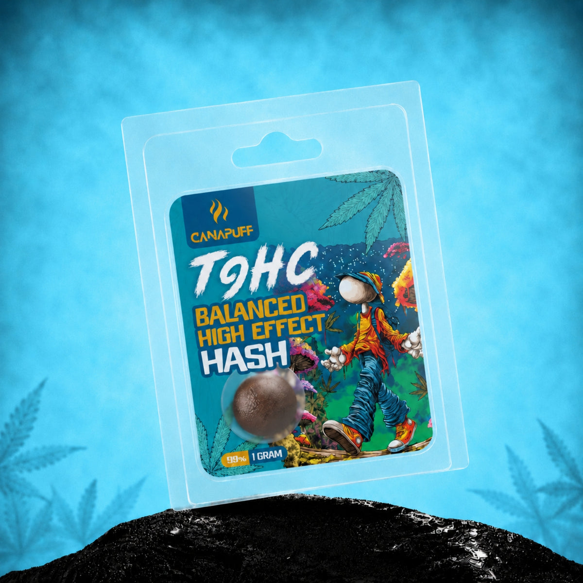Canapuff TⳊHC Hash Balanced High Effect 99%, balenie 1 gram