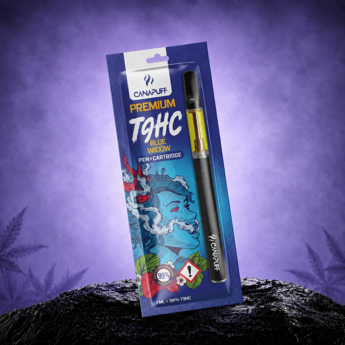 Canapuff TⳊHC Blue Widow pen a kazeta, 99%, 1 ml