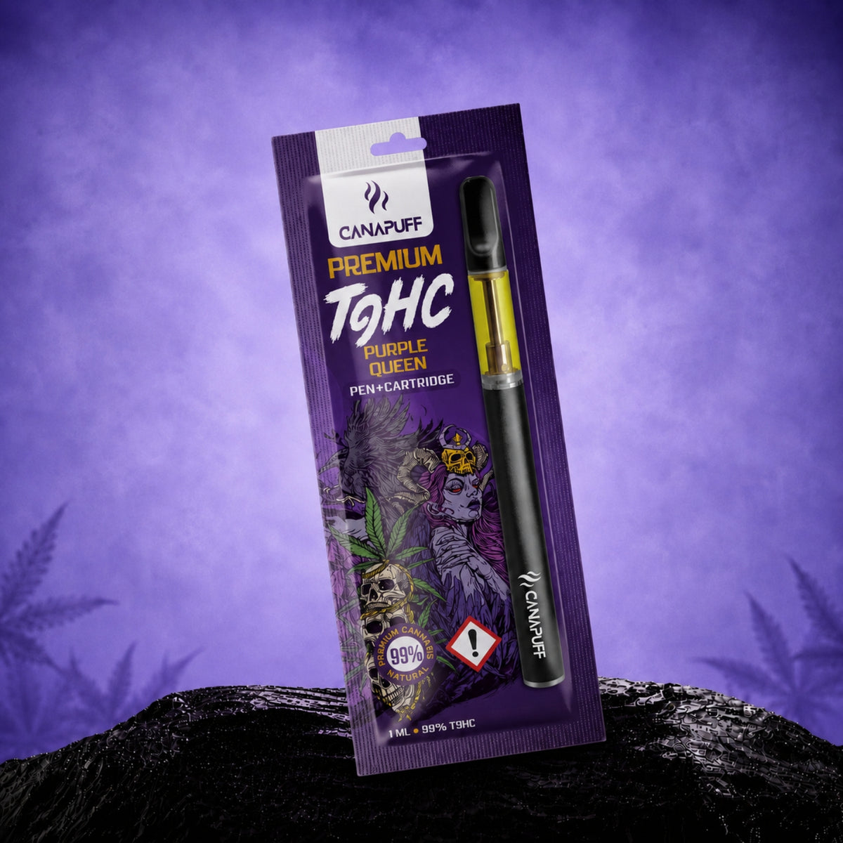 Canapuff TⳊHC Pen+Kazeta Purple Queen 1ml, 99% TⳊHC