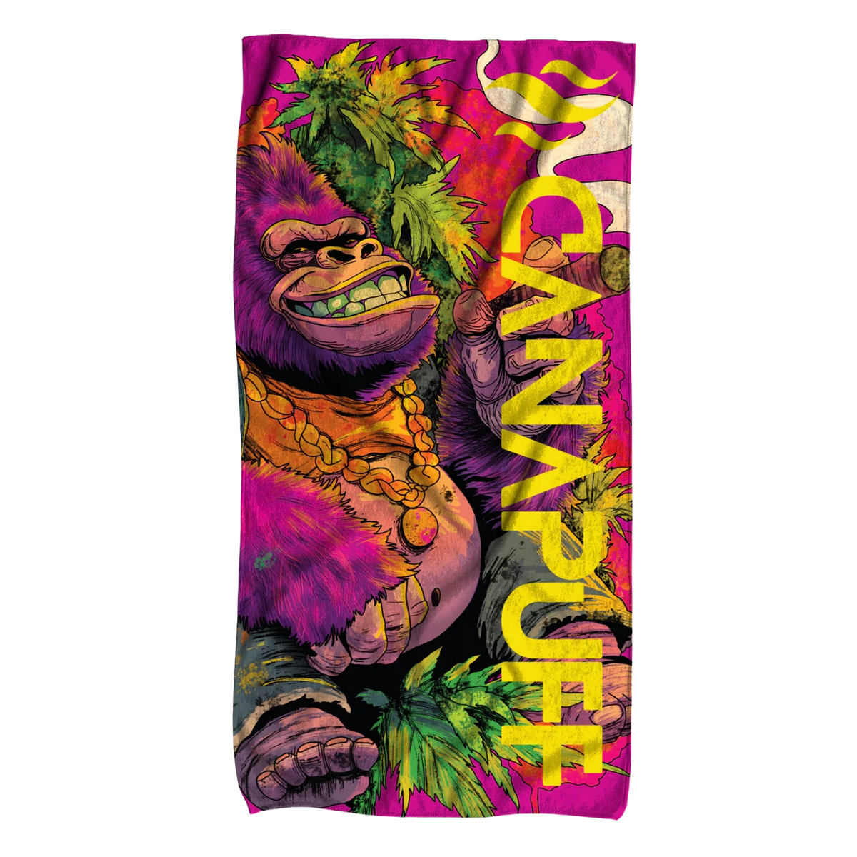 Canapuff Gorilla Kush uterák s farebným grafickým dizajnom
