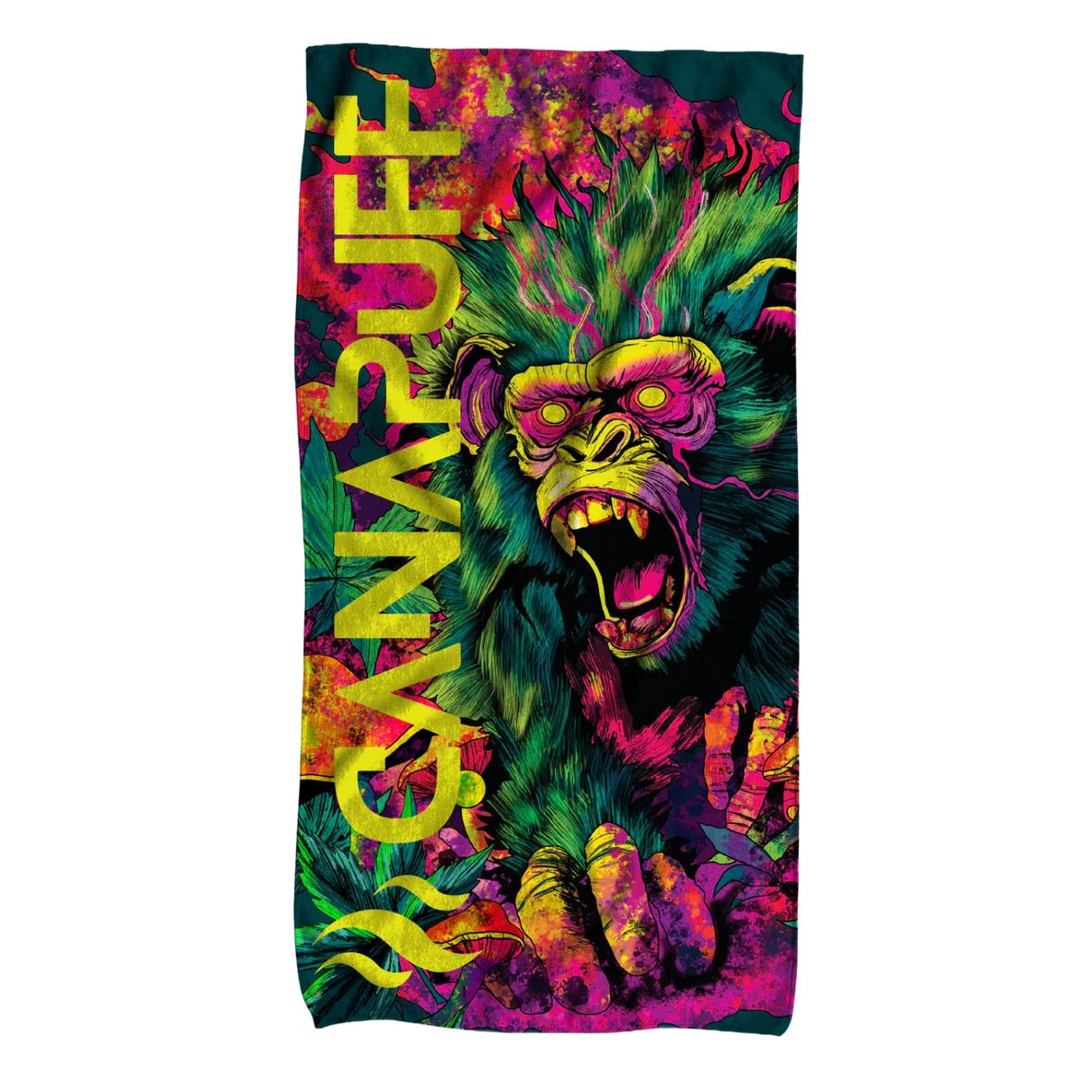 Canapuff uterák Jungle Monkey s farebnou opicou a tropickým dizajnom