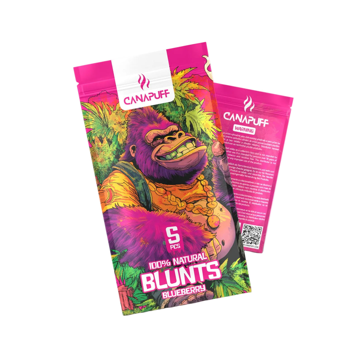 Canapuff Blunt Wrap Flat Piece Blueberry, balenie 5 ks