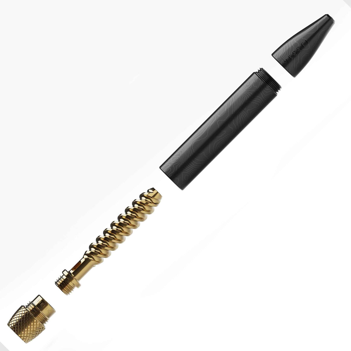 Pero Vessel One Hitter čierne s rozobratými komponentmi